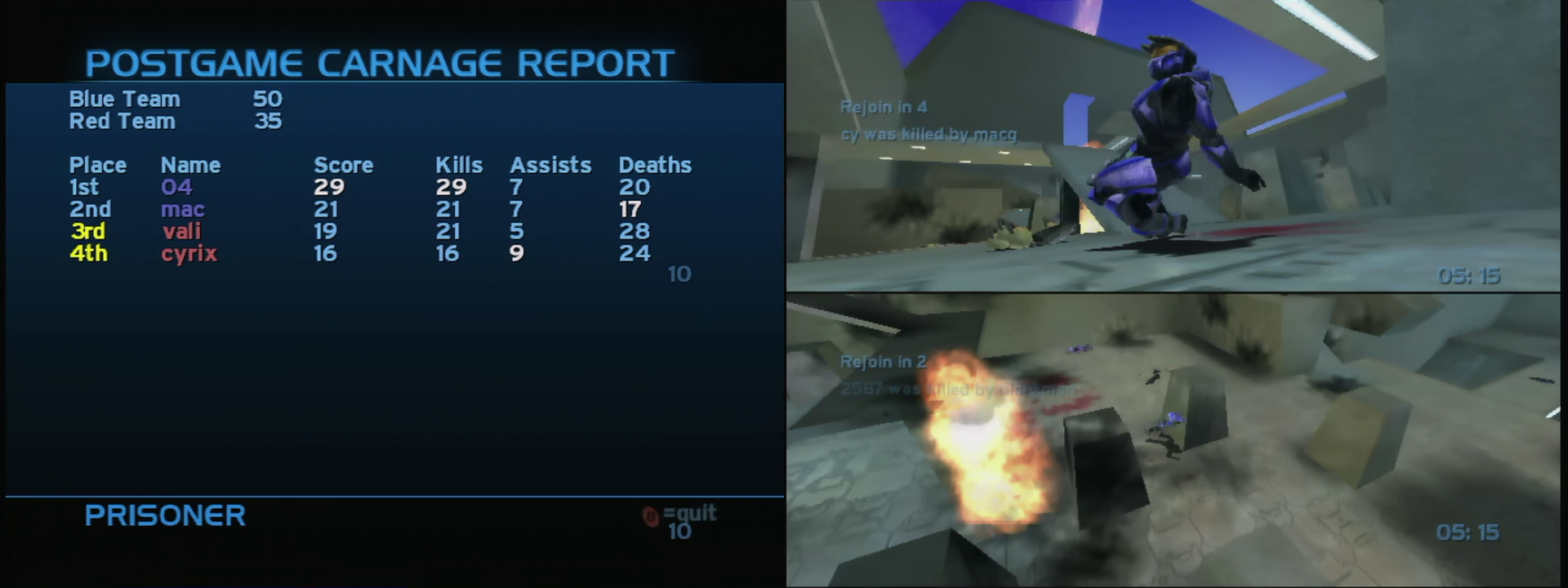 Post Game Carnage Report