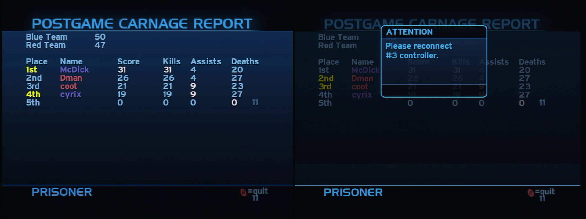 Post Game Carnage Report