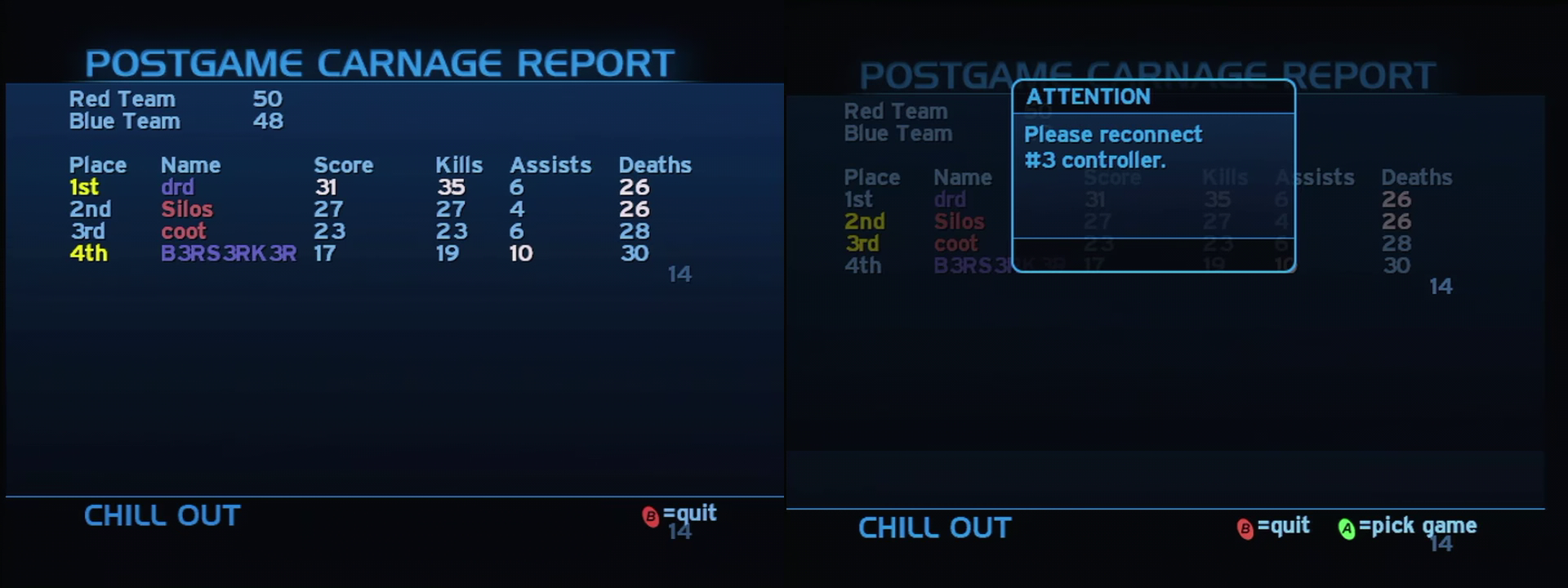 Post Game Carnage Report